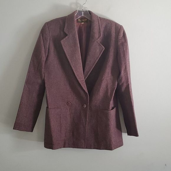 Bally Vintage Wool Blend Double Breasted Blazer - Picture 1 of 5